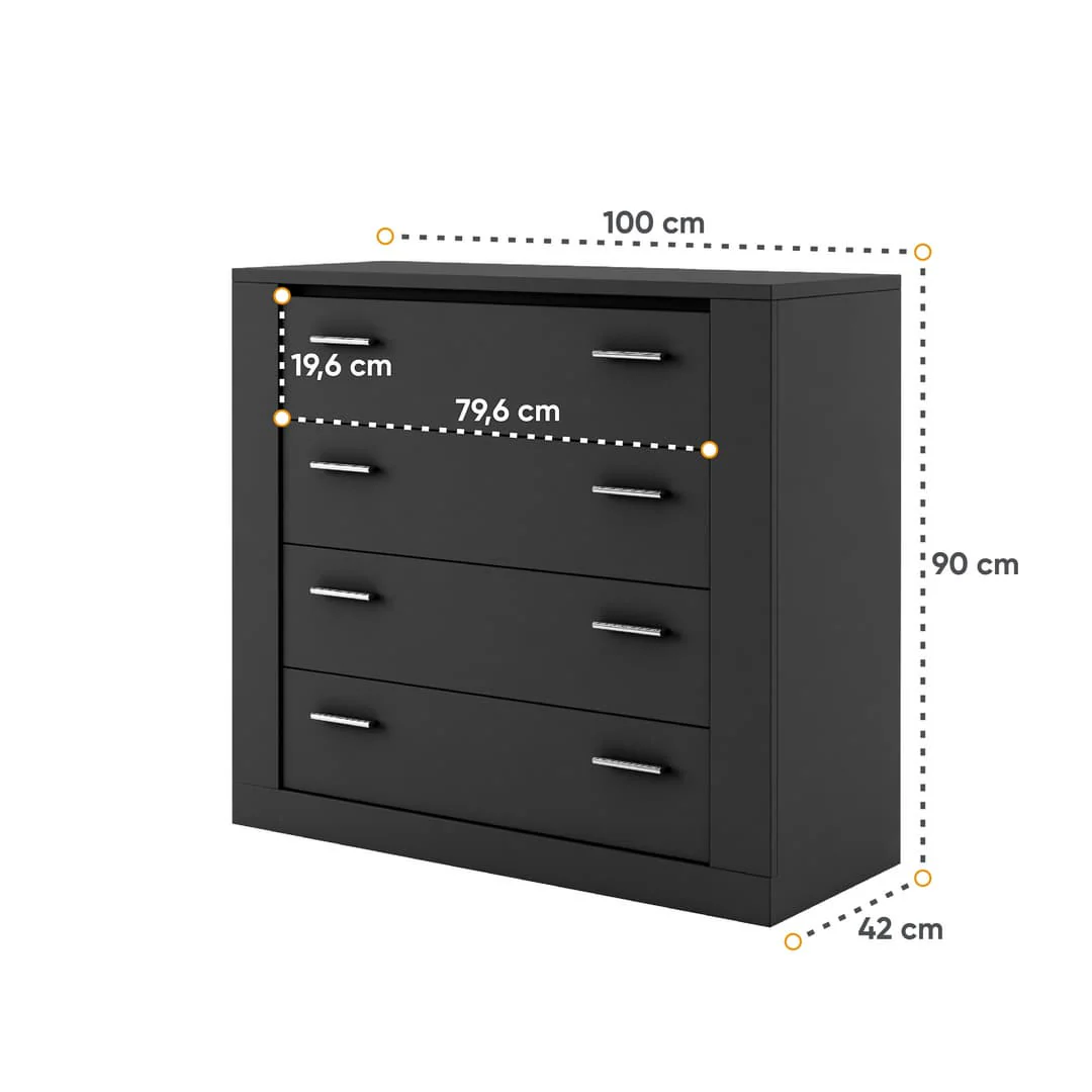 Idea ID-10 Chest of Drawers 100cm - Image 4