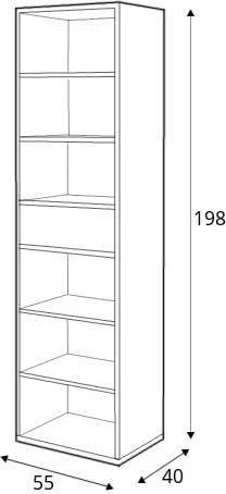 Imola IM-04 Bookcase 55cm - Image 5