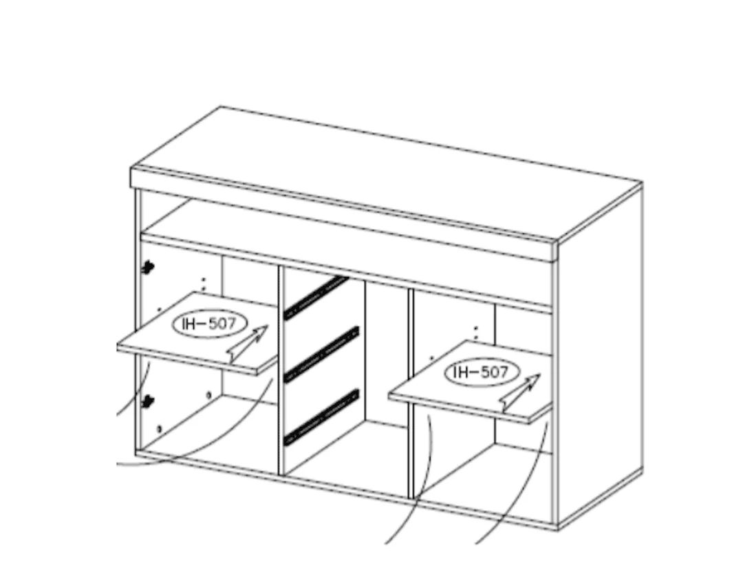 India 26 Sideboard Cabinet 132cm - Image 7