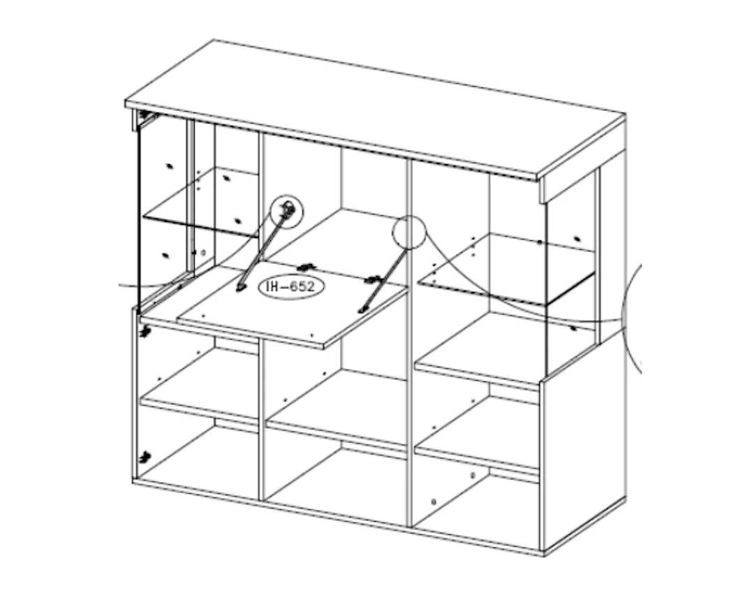 India 45 Highboard Cabinet 91cm - Image 7
