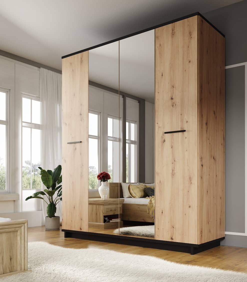 Ines 10 Hinged Wardrobe 180cm - Image 3