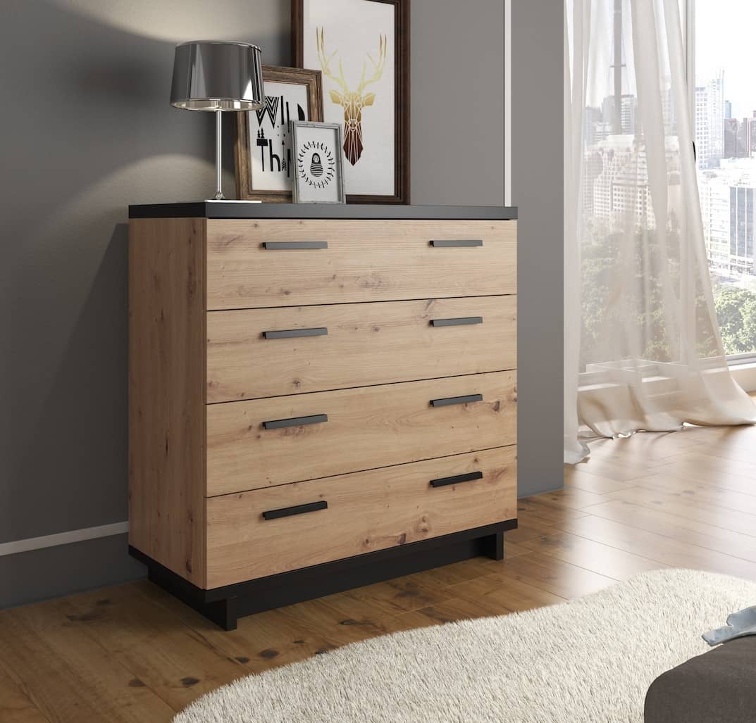 Ines 02 Chest Of Drawers 90cm - Image 3