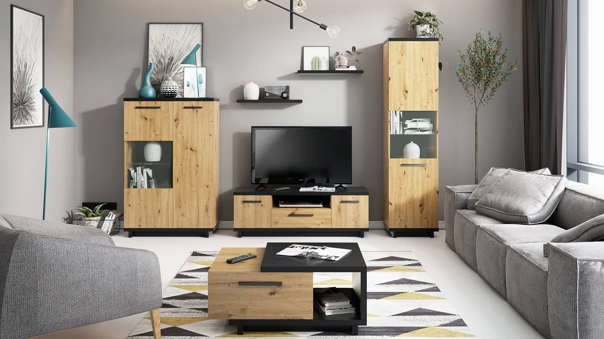 Ines 07 TV Cabinet 135cm - Image 4
