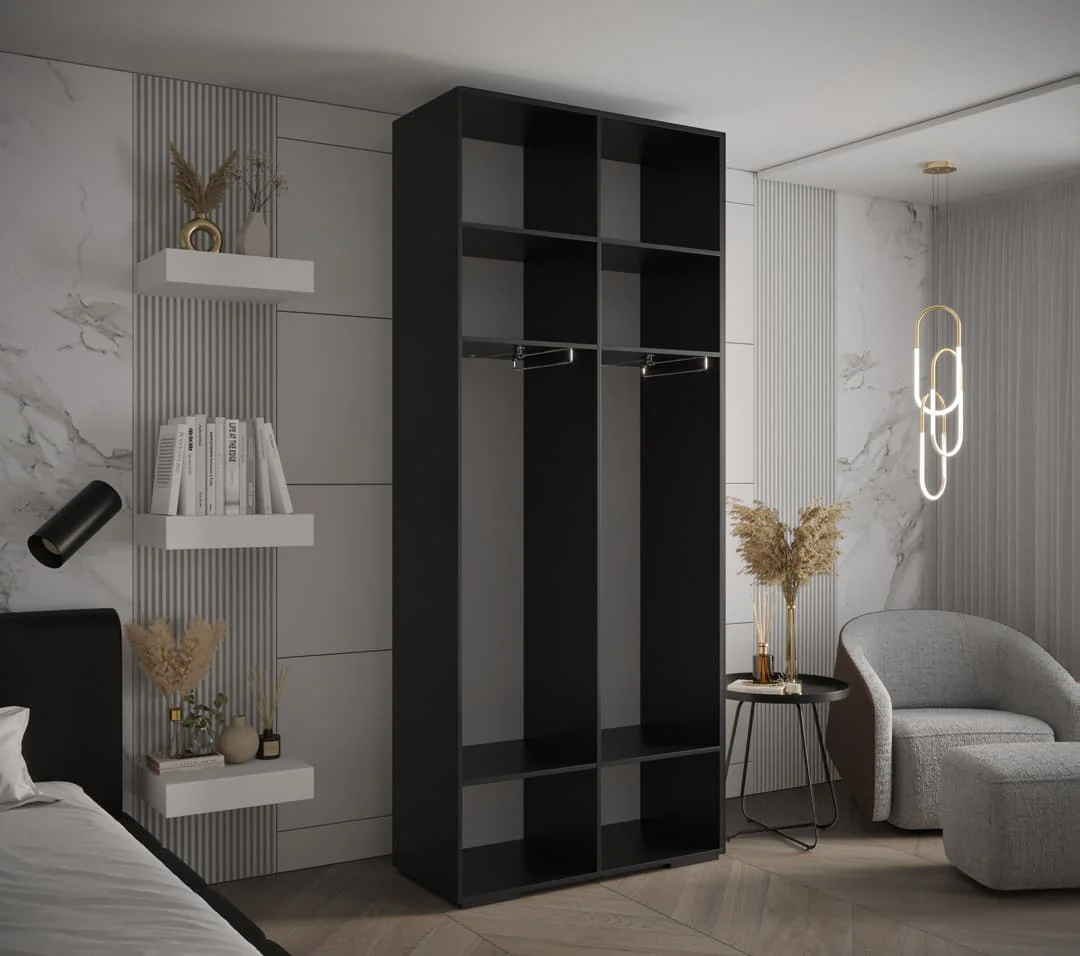 Inova II Hinged Door Wardrobe 100cm - Image 9