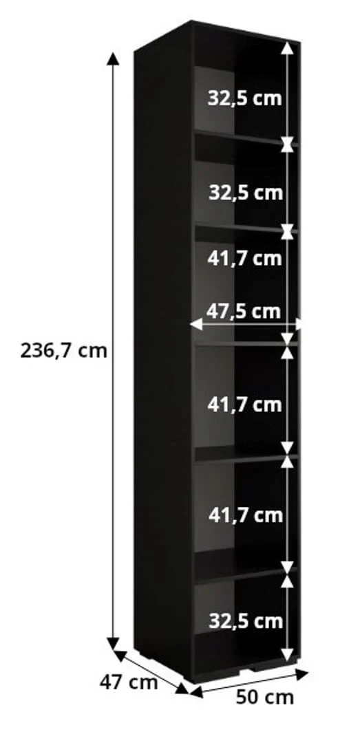 Inova IV Hinged Door Wardrobe 150cm - Image 11
