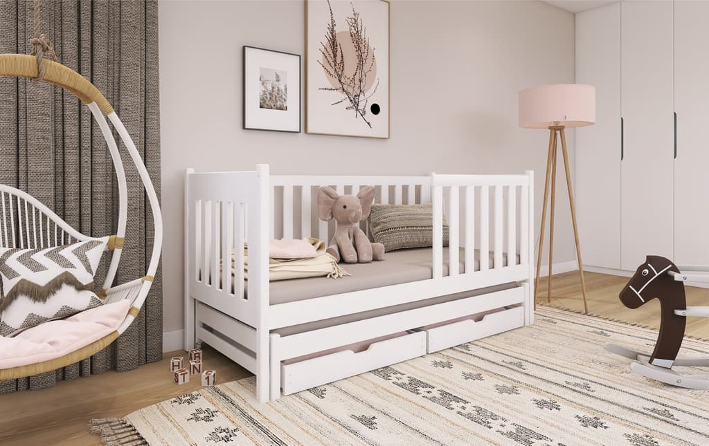 Kaja Single Bed with Trundle and Storage - Image 3