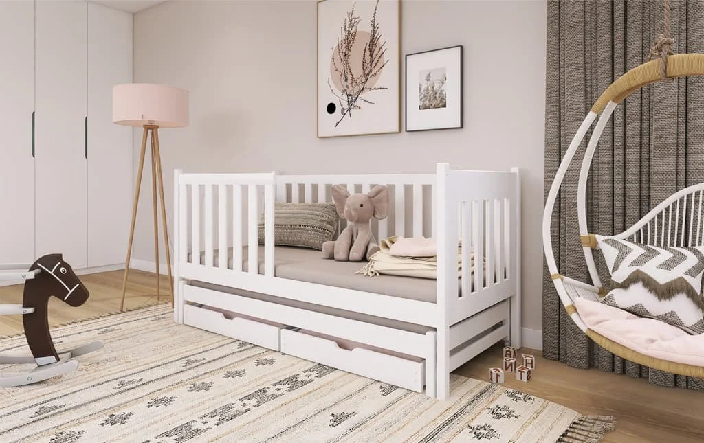 Kaja Single Bed with Trundle and Storage - Image 4