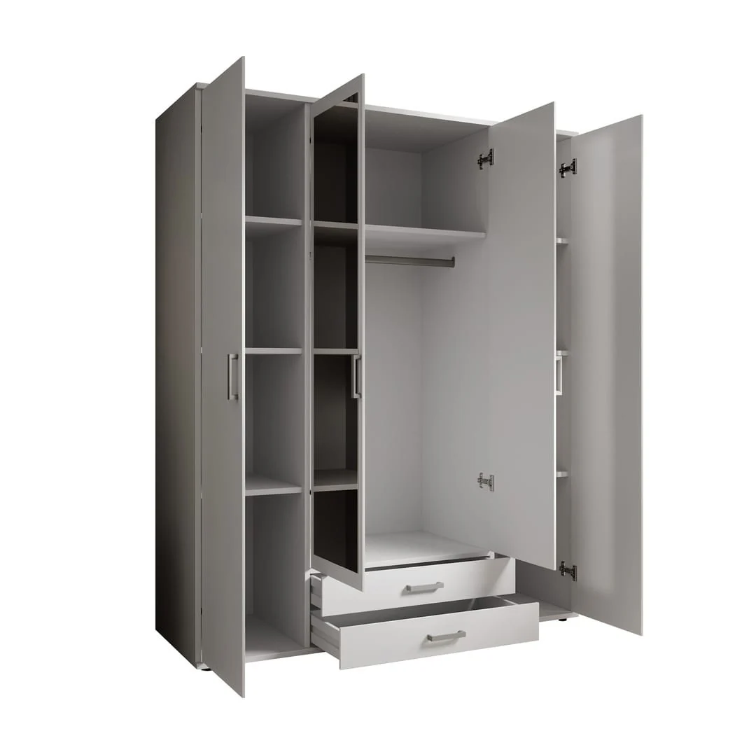 Karl Hinged Door Wardrobe 160cm - Image 4