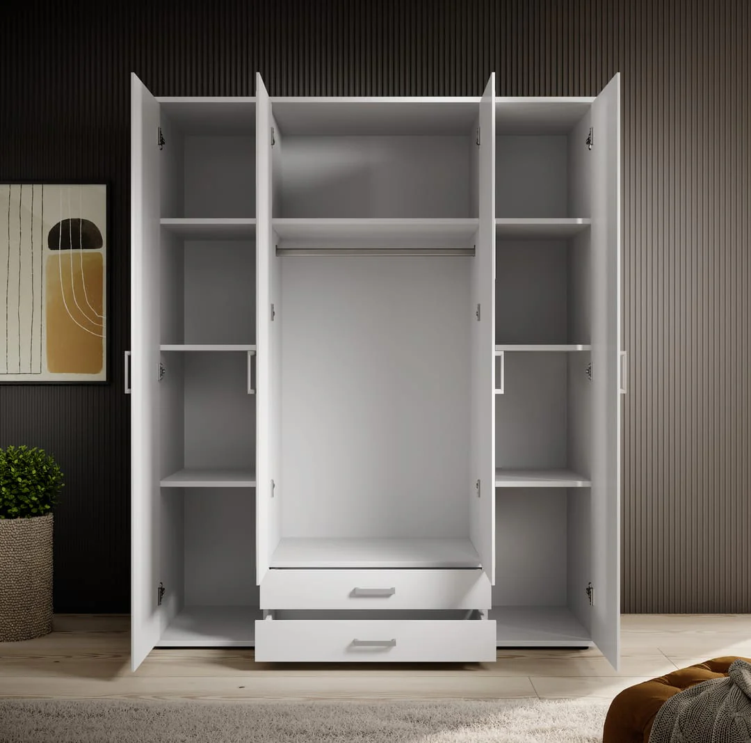 Karl Hinged Door Wardrobe 160cm - Image 6
