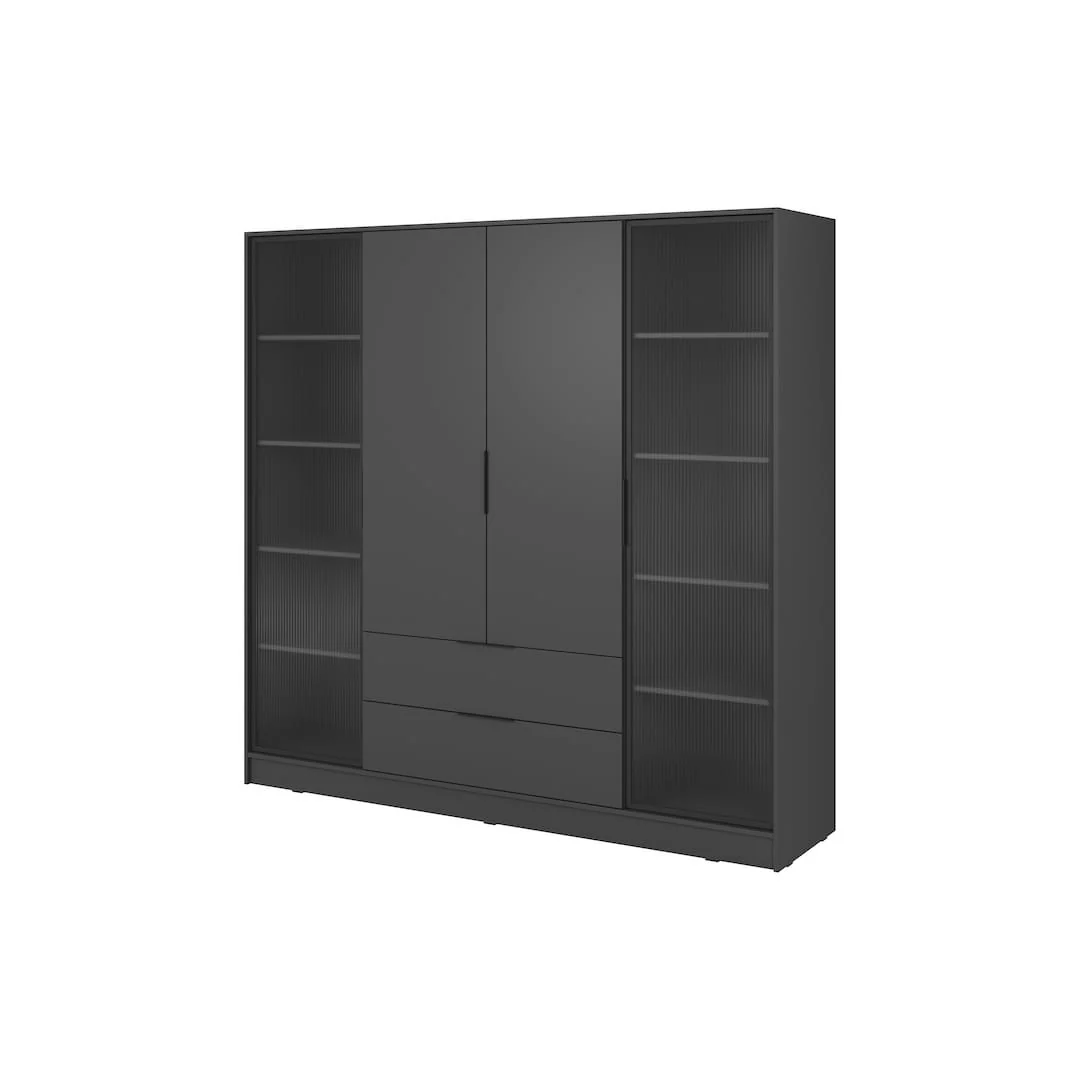 Kelly Hinged Door Wardrobe 206cm [Glass] - Image 5