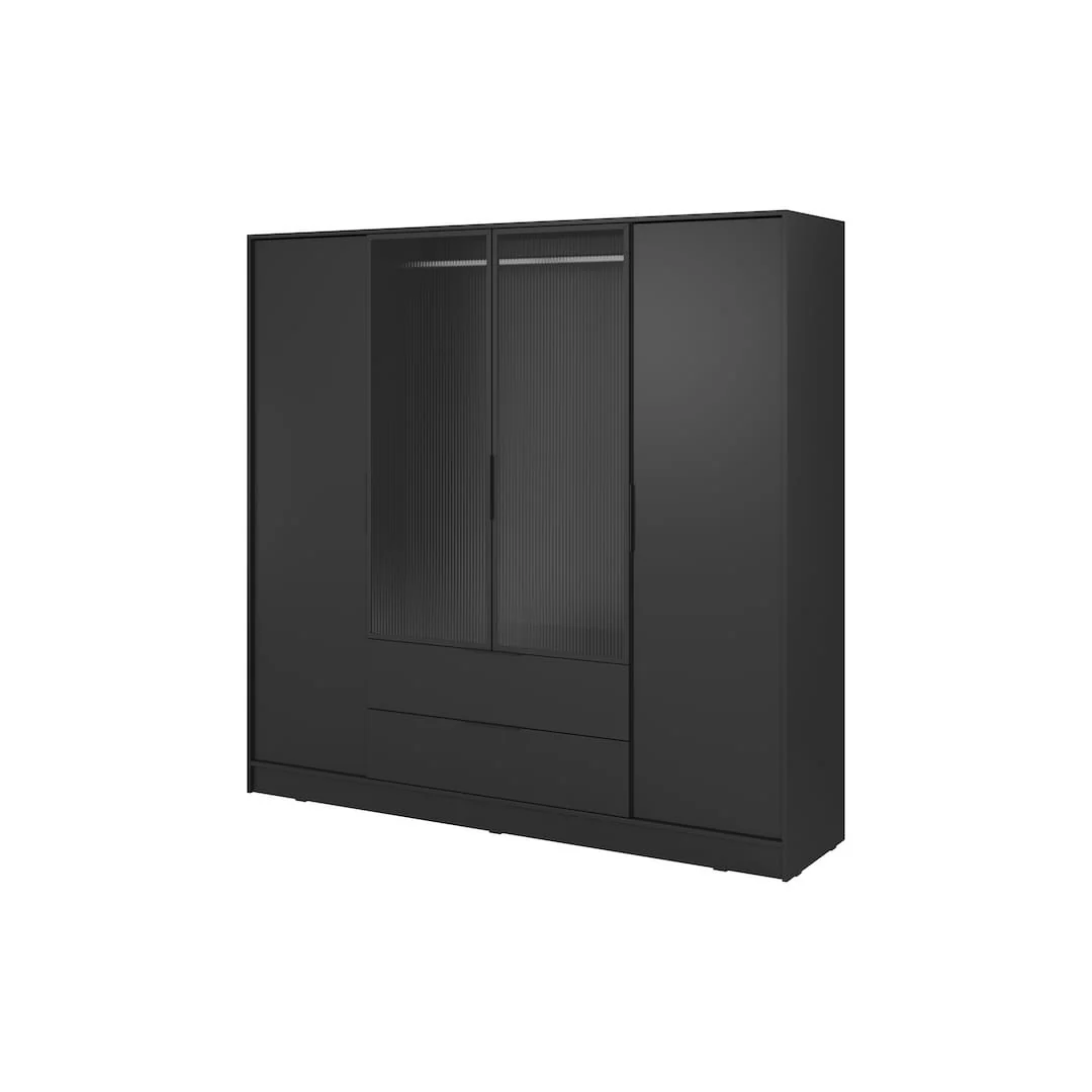 Kelly Hinged Door Wardrobe 206cm [Glass] - Image 11