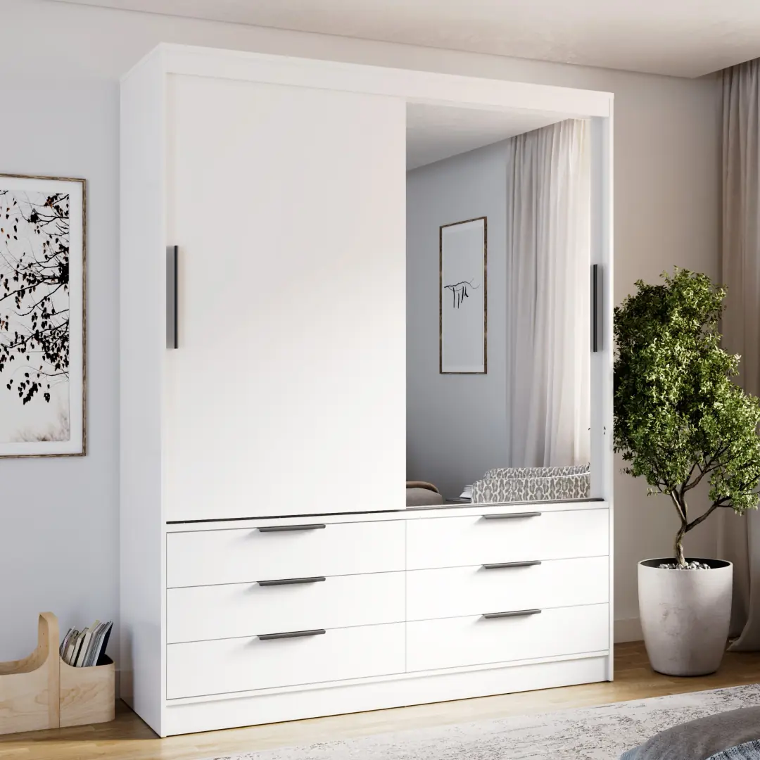 Kera Sliding Door Wardrobe 170cm