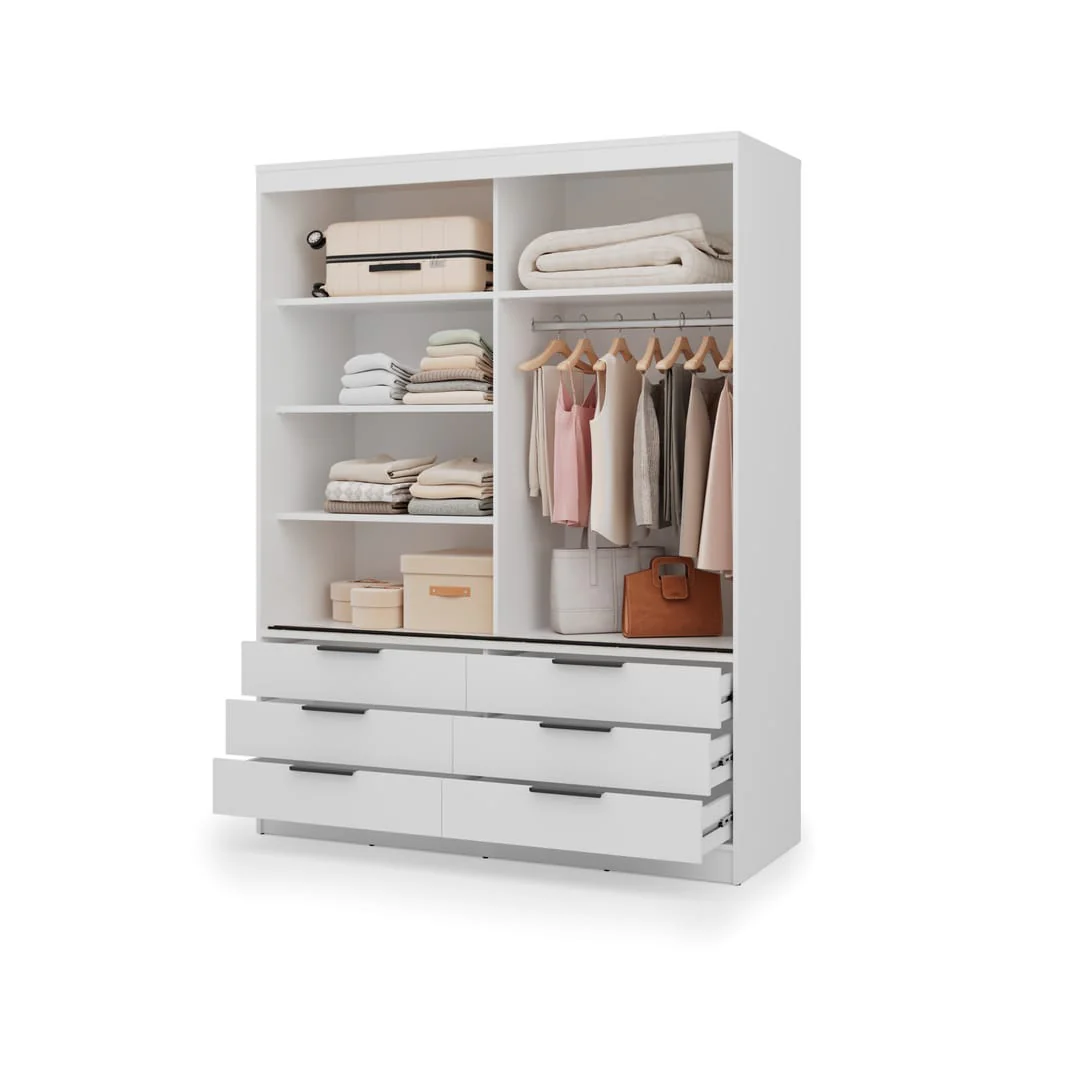 Kera Sliding Door Wardrobe 170cm - Image 5