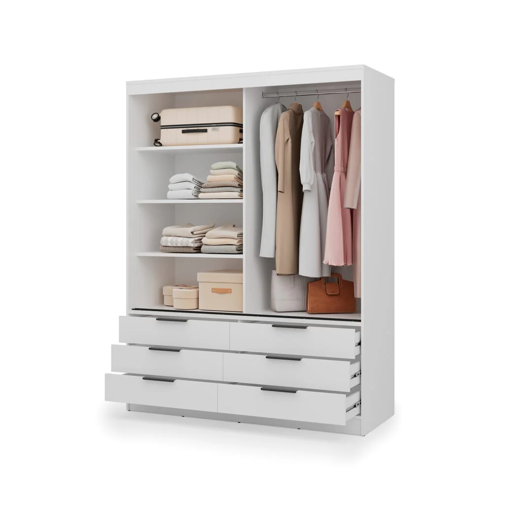 Kera Sliding Door Wardrobe 170cm - Image 6