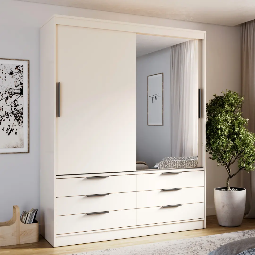 Kera Sliding Door Wardrobe 170cm - Image 8