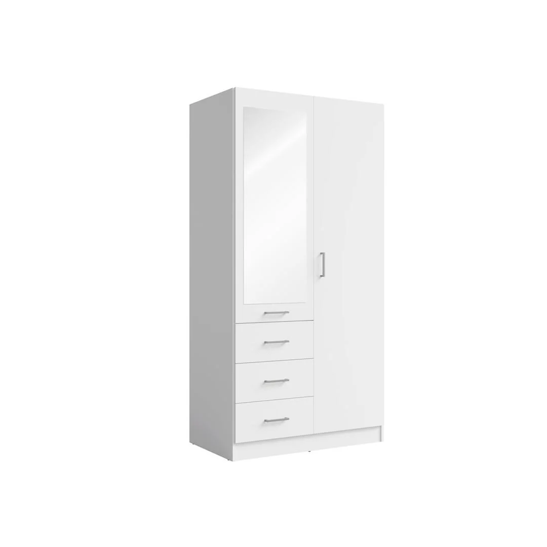 Konso Hinged Door Wardrobe 101cm - Image 5