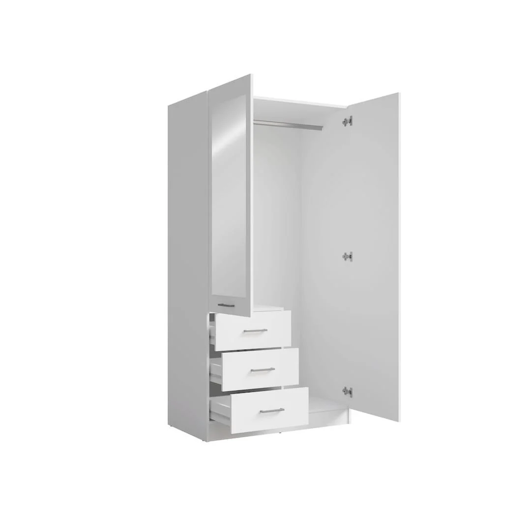 Konso Hinged Door Wardrobe 101cm - Image 7