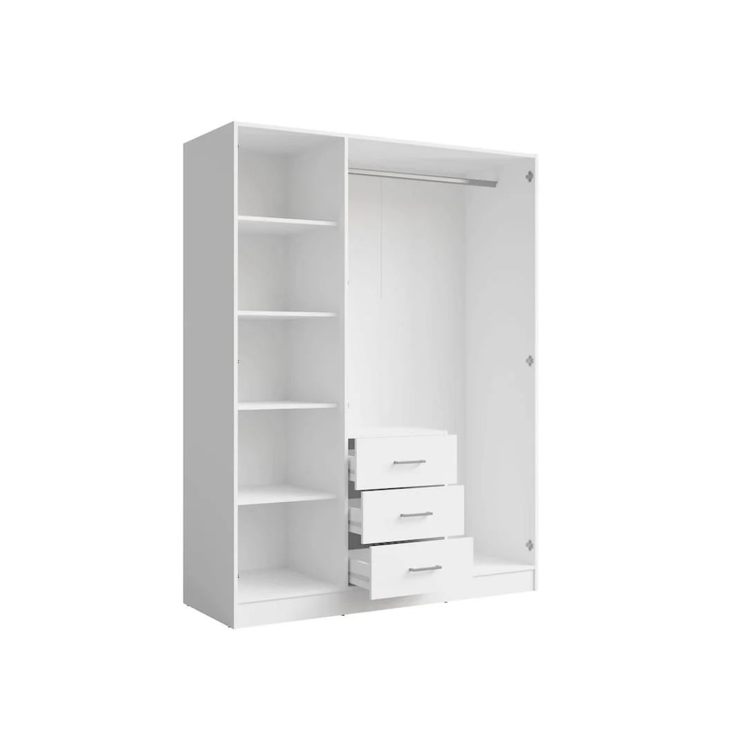 Konso Hinged Door Wardrobe 151cm - Image 6