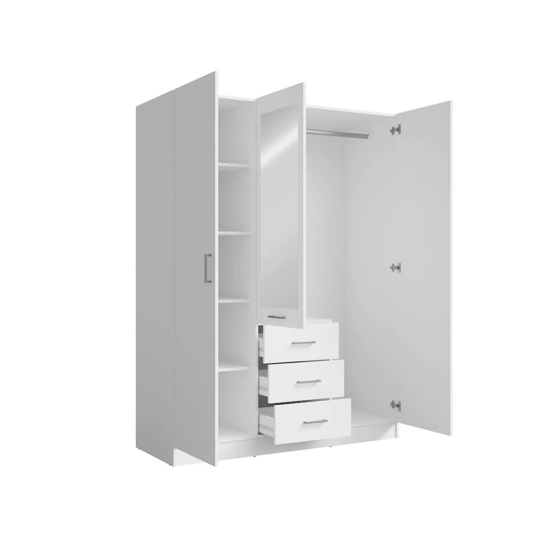 Konso Hinged Door Wardrobe 151cm - Image 7