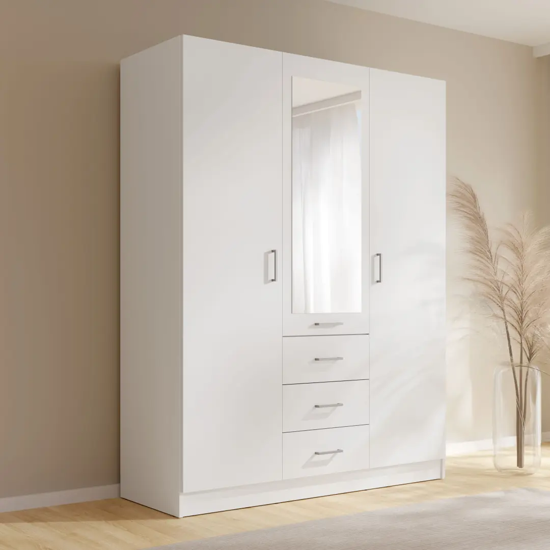 Konso Hinged Door Wardrobe 151cm - Image 8