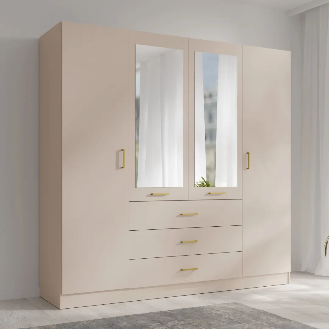 Konso Hinged Door Wardrobe 200cm - Image 4
