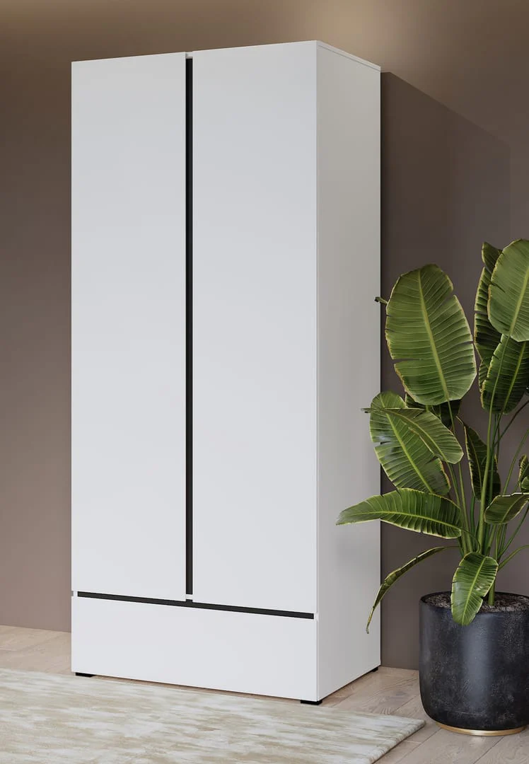 Kross Hinged Door Wardrobe 89cm - Image 3