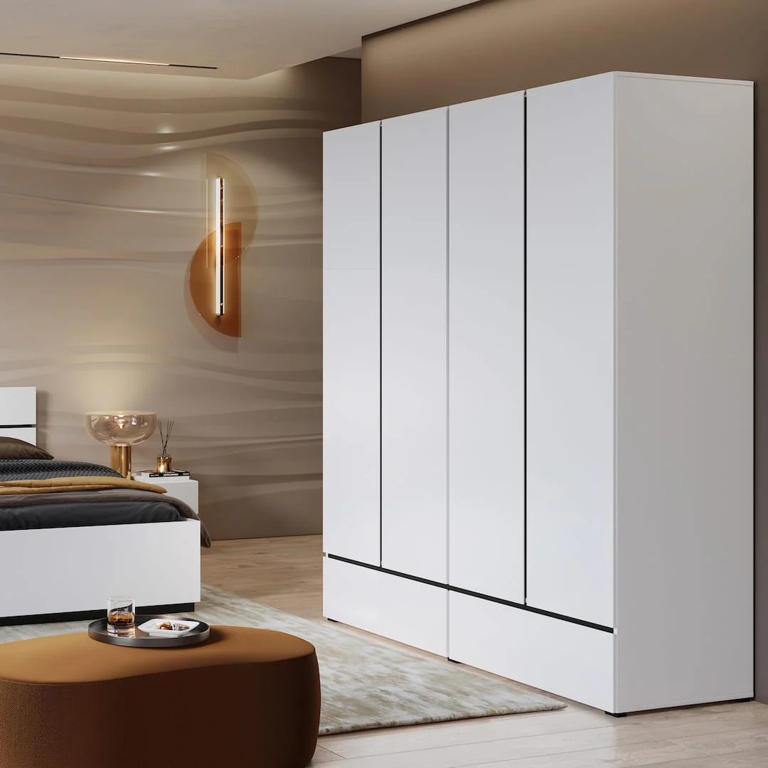 Kross Hinged Door Wardrobe 89cm - Image 5