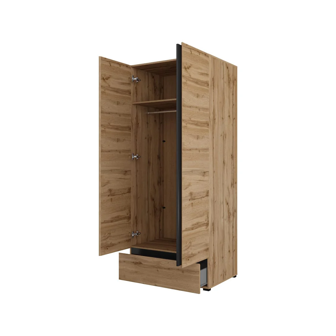 Kross Hinged Door Wardrobe 89cm - Image 7