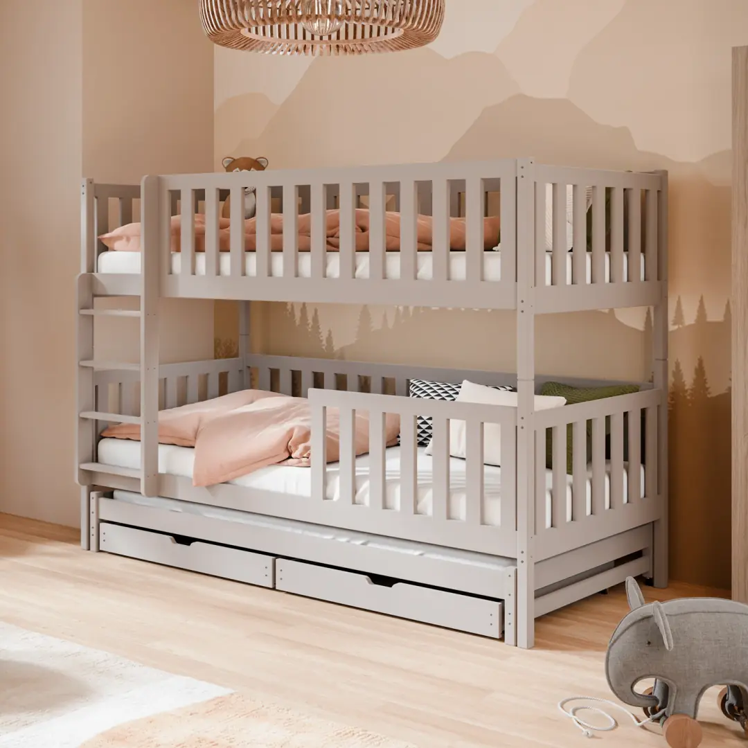 Lea Bunk Bed with Trundle and Storage - Image 15