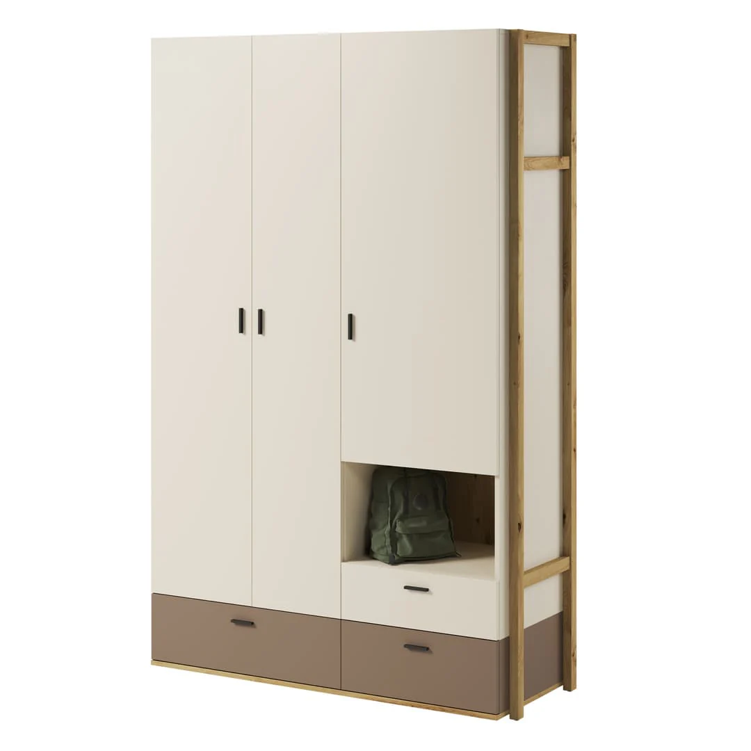 Lenny LY-01 Hinged Wardrobe 135cm - Image 3