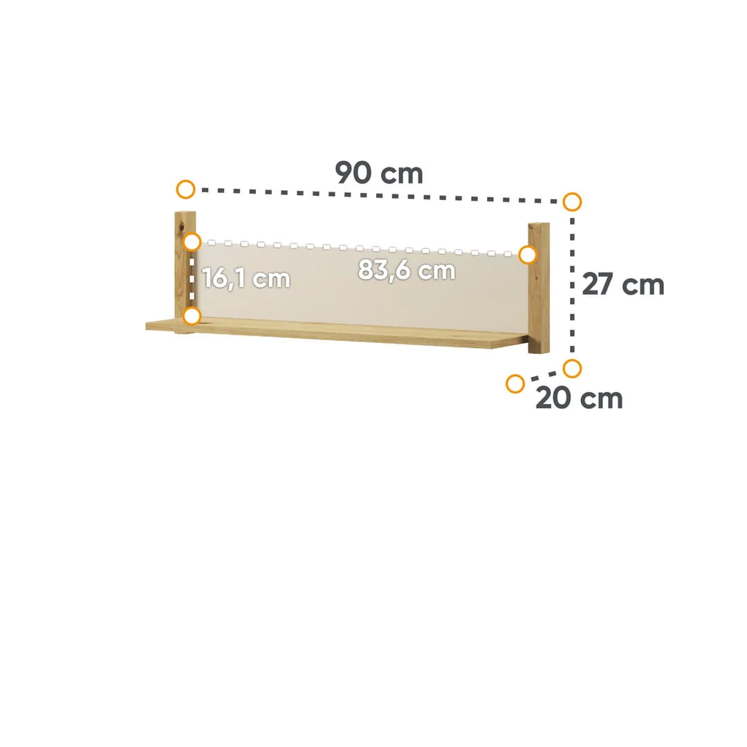 Lenny LY-05 Wall Shelf 90cm - Image 3