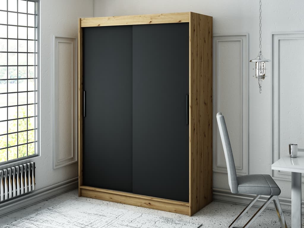 Leto T Sliding Door Wardrobe 150cm - Image 2