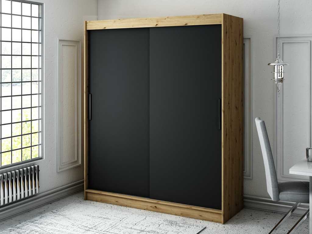 Leto T Sliding Door Wardrobe 180cm - Image 2