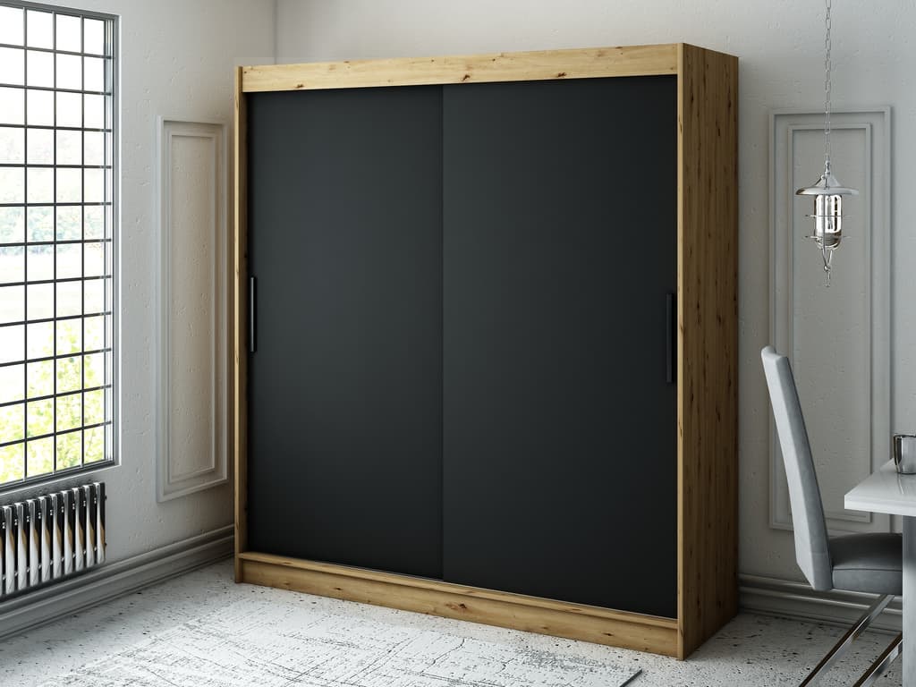 Leto T Sliding Door Wardrobe 200cm - Image 2
