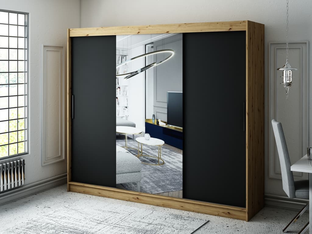 Leto T1 Sliding Door Wardrobe 250cm - Image 2