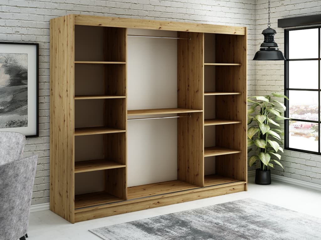 Leto T1 Sliding Door Wardrobe 250cm - Image 3