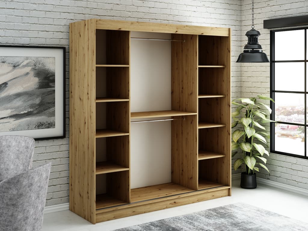 Leto T2 Sliding Door Wardrobe 200cm - Image 3