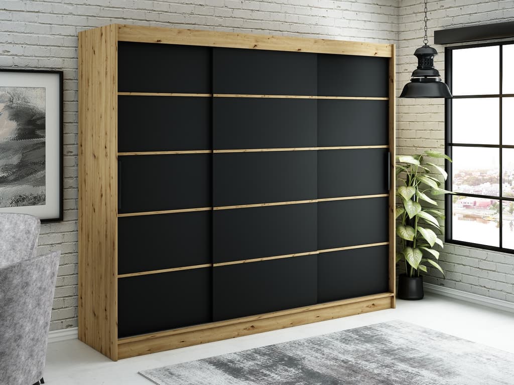 Leto V1 Sliding Door Wardrobe 250cm - Image 2