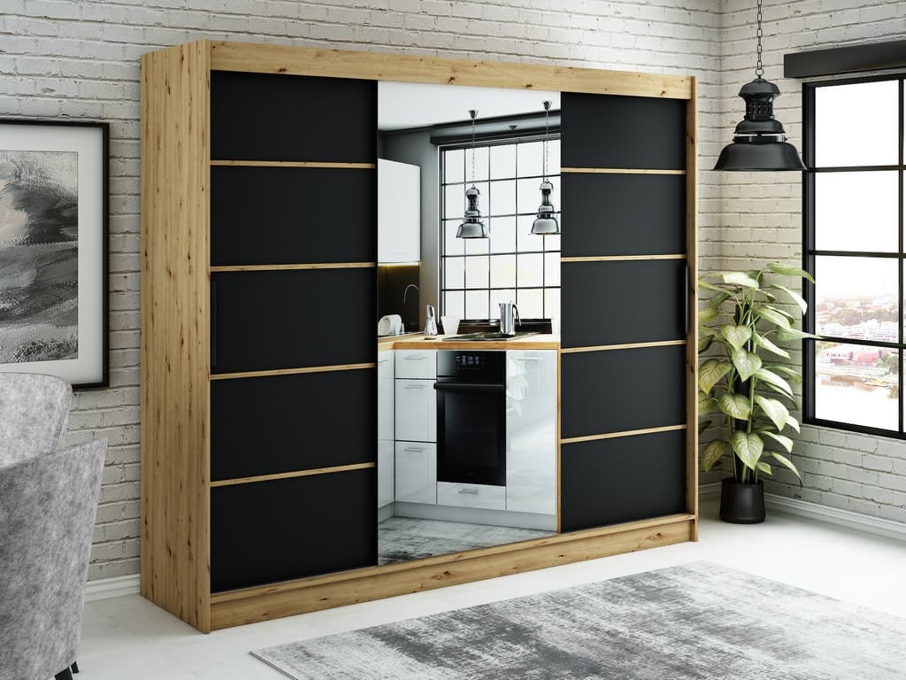 Leto V2 Sliding Door Wardrobe 250cm - Image 2