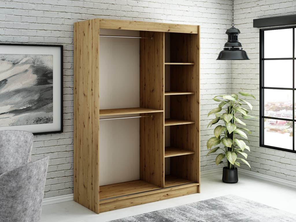 Leto V4 Sliding Door Wardrobe 150cm - Image 2