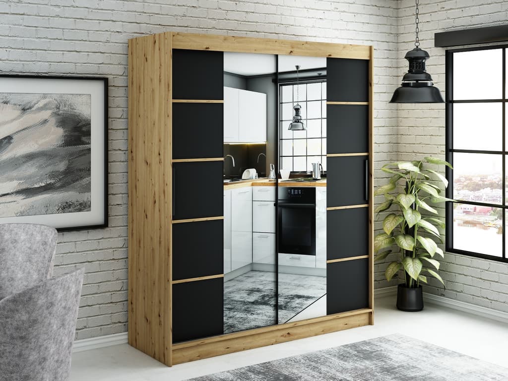 Leto V4 Sliding Door Wardrobe 180cm - Image 2