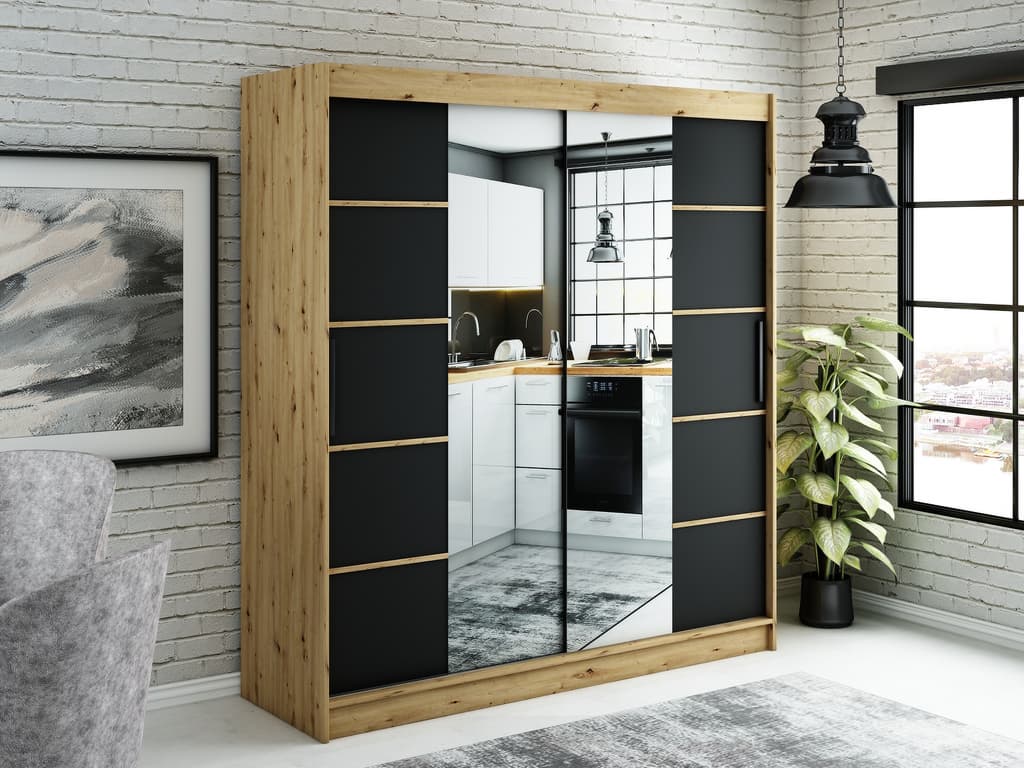 Leto V4 Sliding Door Wardrobe 200cm - Image 2
