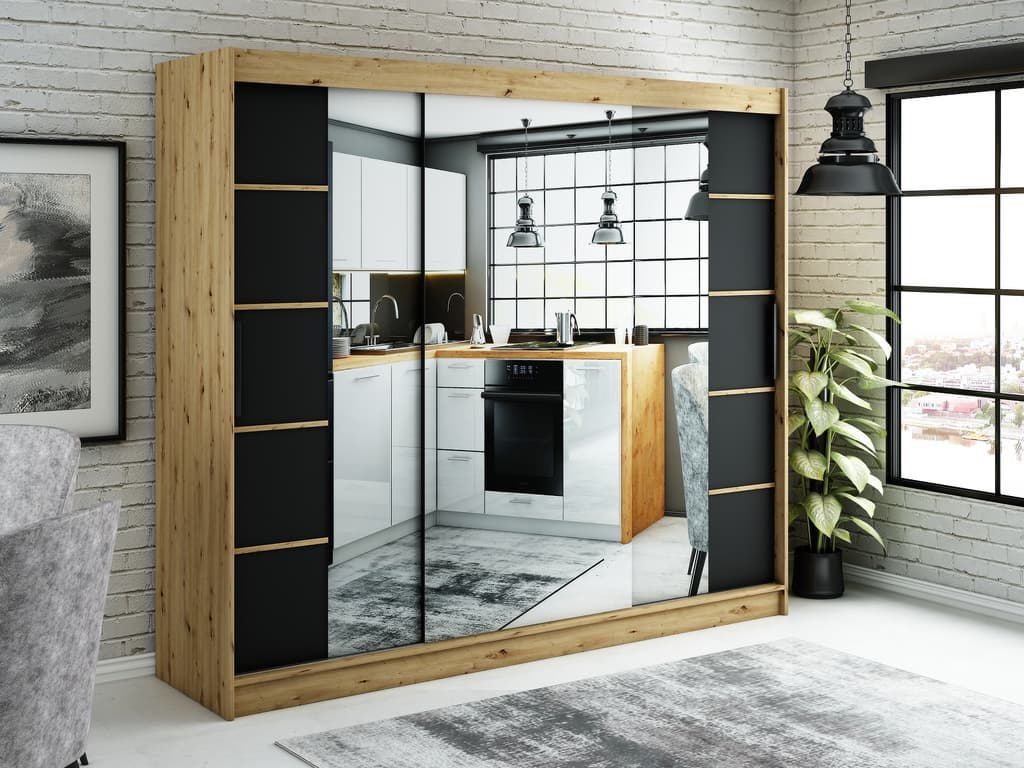 Leto V4 Sliding Door Wardrobe 250cm - Image 2