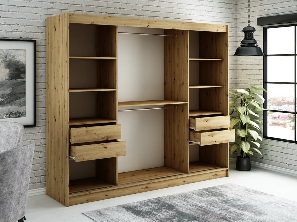 Leto V4 Sliding Door Wardrobe 250cm - Image 5