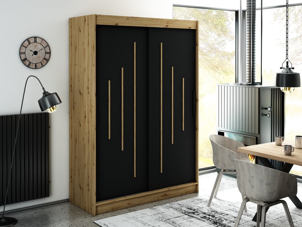 Leto Y Sliding Door Wardrobe 150cm - Image 2