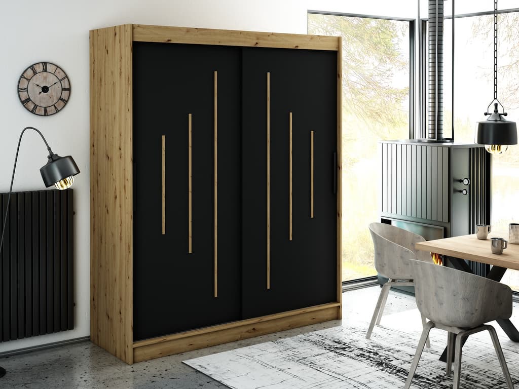Leto Y Sliding Door Wardrobe 180cm - Image 2
