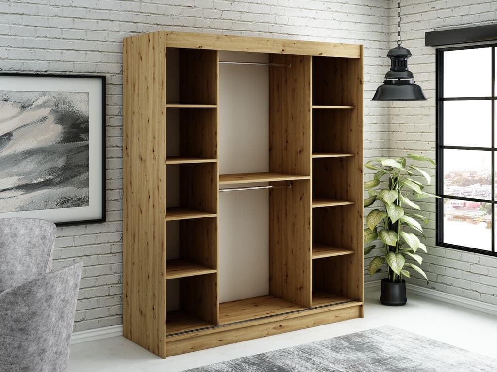 Leto Y Sliding Door Wardrobe 180cm - Image 3