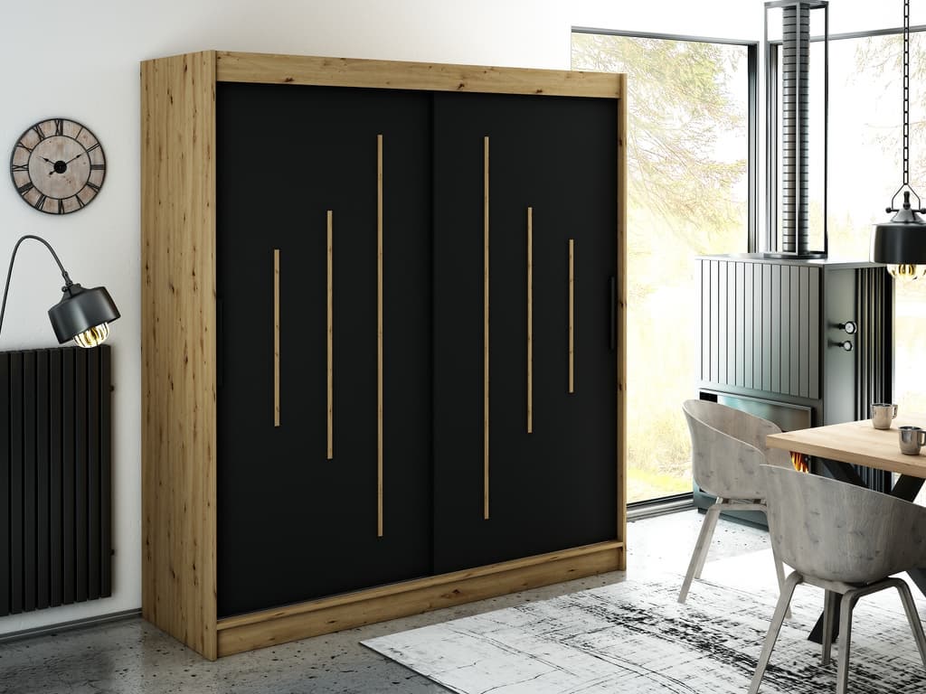 Leto Y Sliding Door Wardrobe 200cm - Image 2