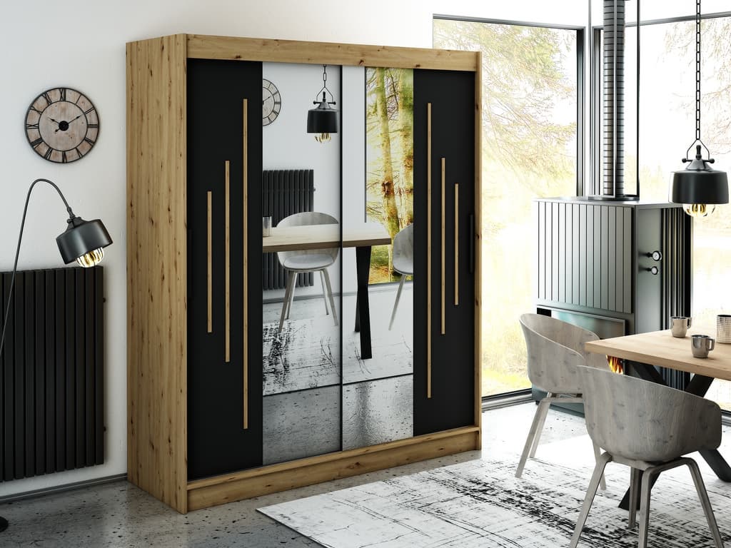 Leto Y1 Sliding Door Wardrobe 180cm - Image 2