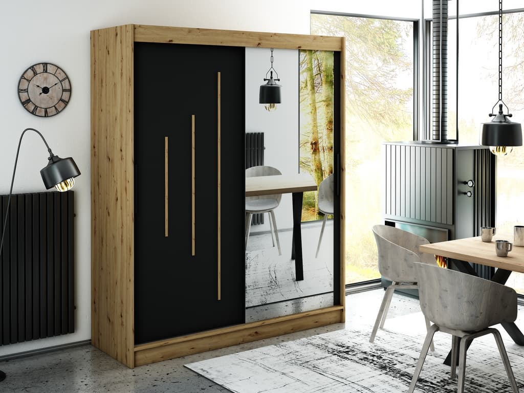 Leto Y2 Sliding Door Wardrobe 180cm - Image 2